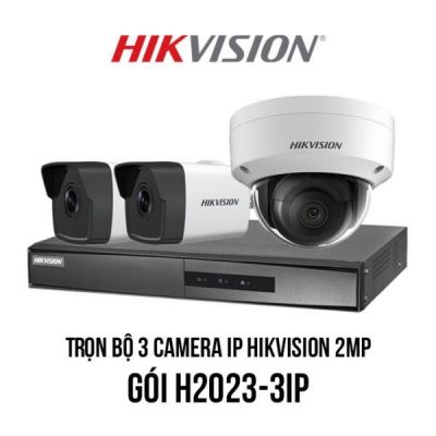 BỘ 3 CAMERA HIKVISION VÀ ĐẦU GHI HÌNH