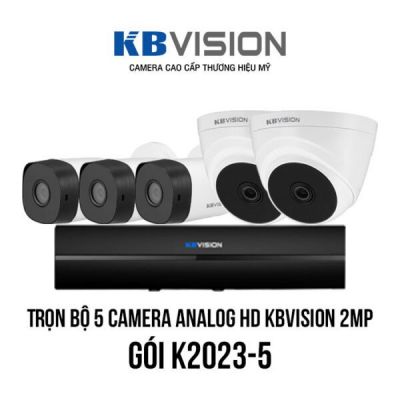 Bộ 5 Camera KBvision Và Đầu Ghi Hình
